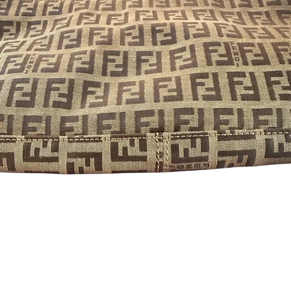 Fendi Brown and Tan Shoulder Bag with Iconic Monogram - Picture 4 of 12